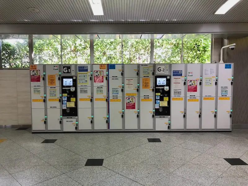1楼樱桥口·楼梯周边【G】的投币柜（2020年10月）