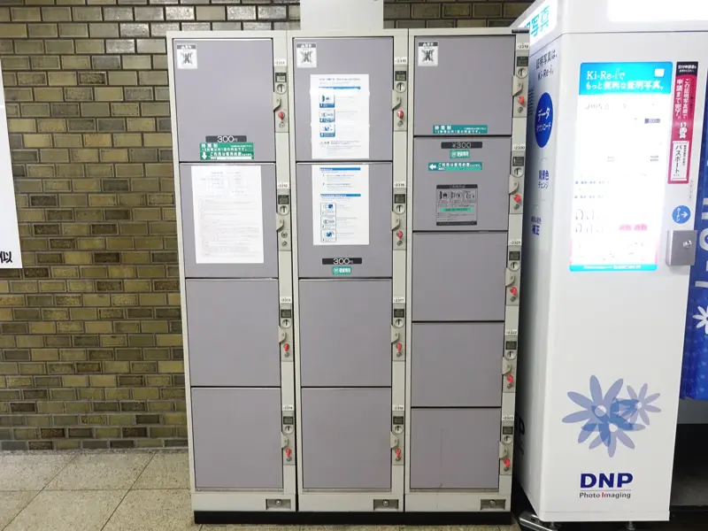 照相机旁的投币柜.