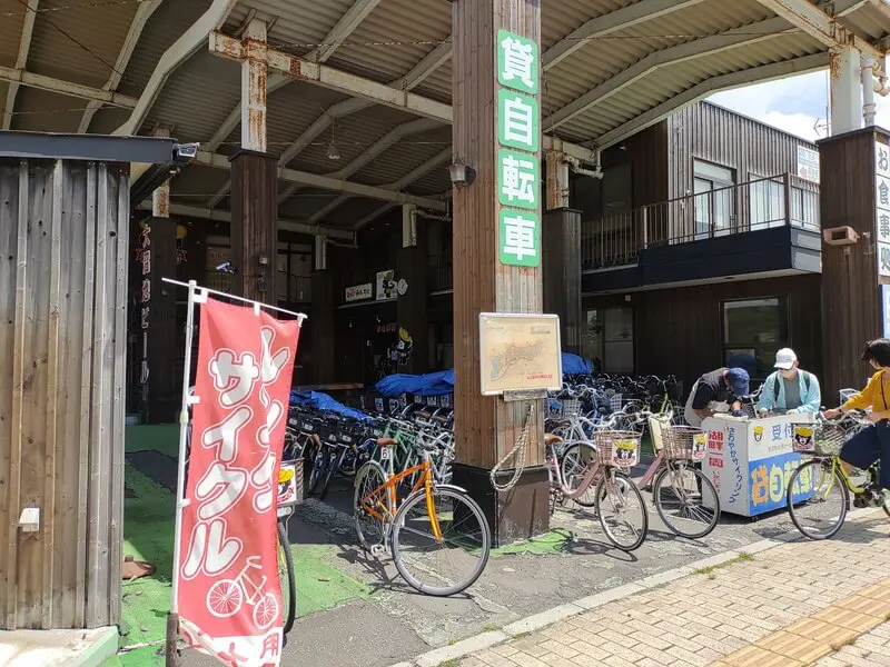 租用自行车的投币式储物柜