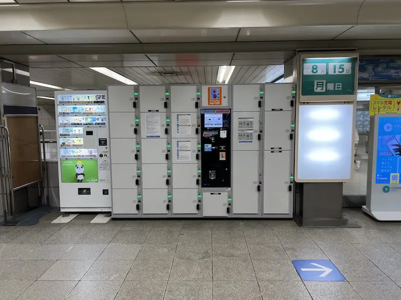 Coin lockers at Nishi-Umeda Station now accept Suica and ICOCA as well as PiTaPa