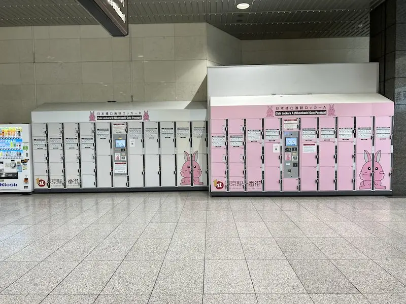 【Outside the ticket gates】Nihonbashi exit aisle locker (rabbit)