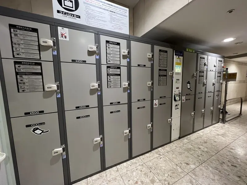 JR Sapporo Station B1F Daimaru side coin locker (Sapporo Subway Station side)