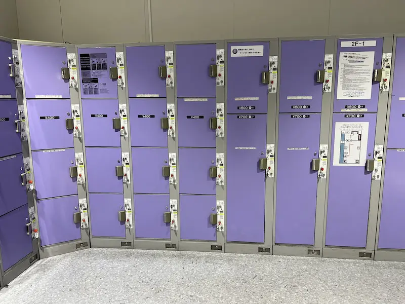 [2F-1] Coin Lockers next to Gate A of the Domestic Departure Lobby on the 2nd floor