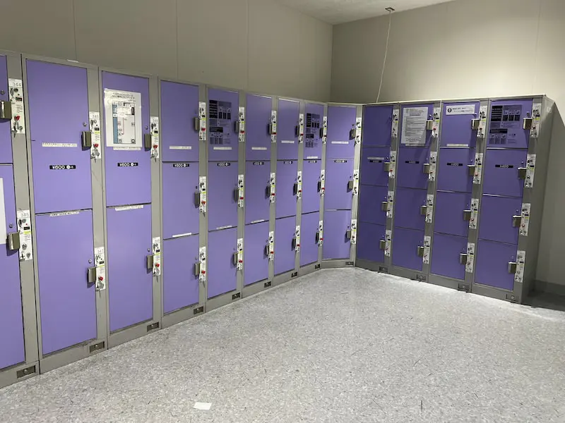 [2F-1] Coin Lockers next to Gate A of the Domestic Departure Lobby on the 2nd floor