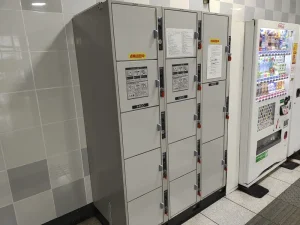 가모 역의 코인 로커