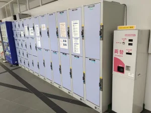 稚內車站的投幣式儲物櫃