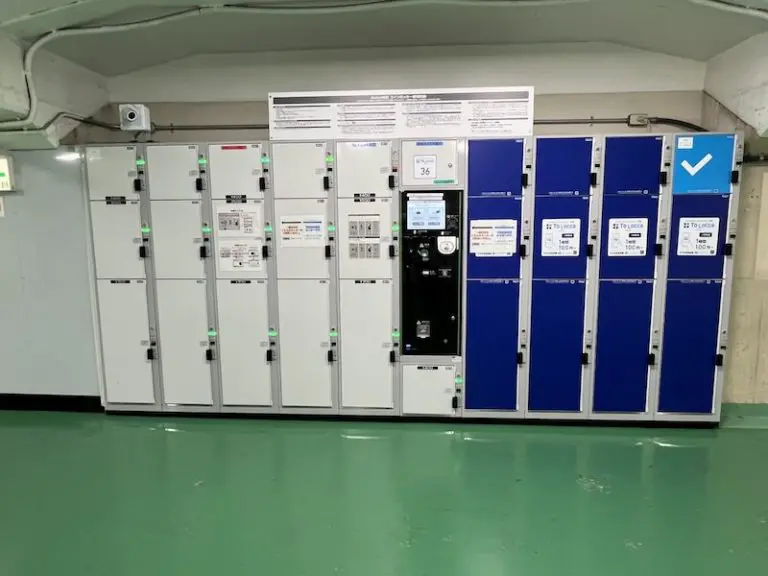 【檢票內】中二樓入口聯絡通道內[忍36]的硬幣儲物櫃
藍色部分是預約專用的"To Locca"