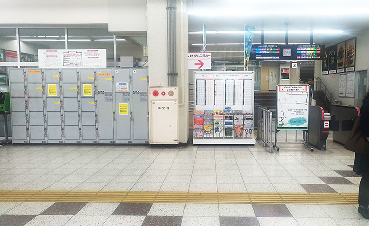 唐津駅のコインロッカー