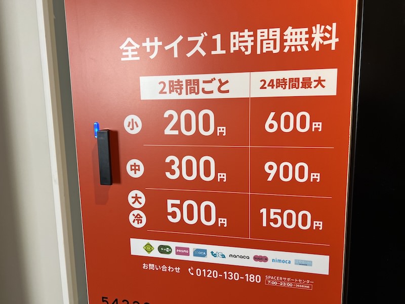 24時間最大料金も表示されている