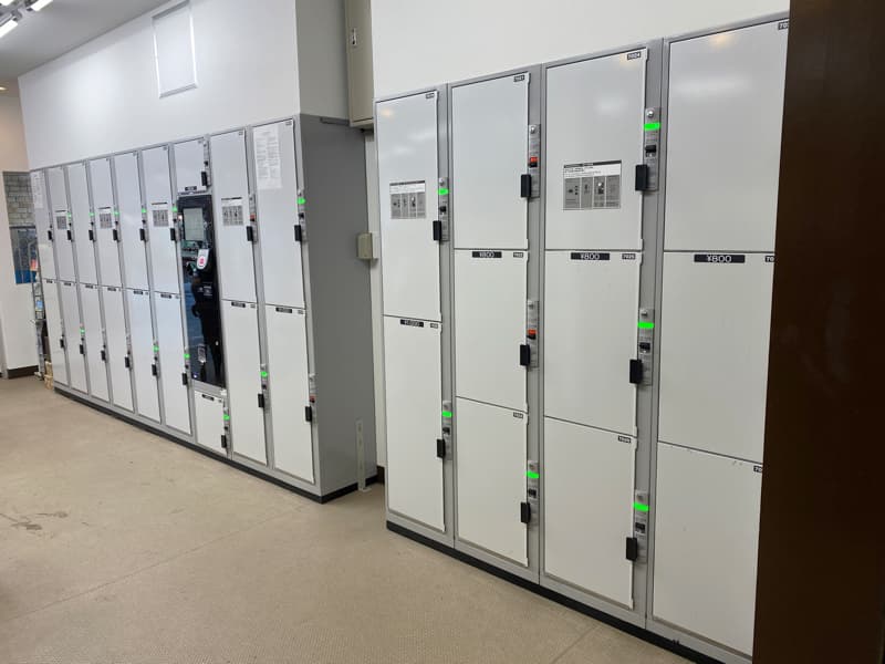 強羅駅のコインロッカー