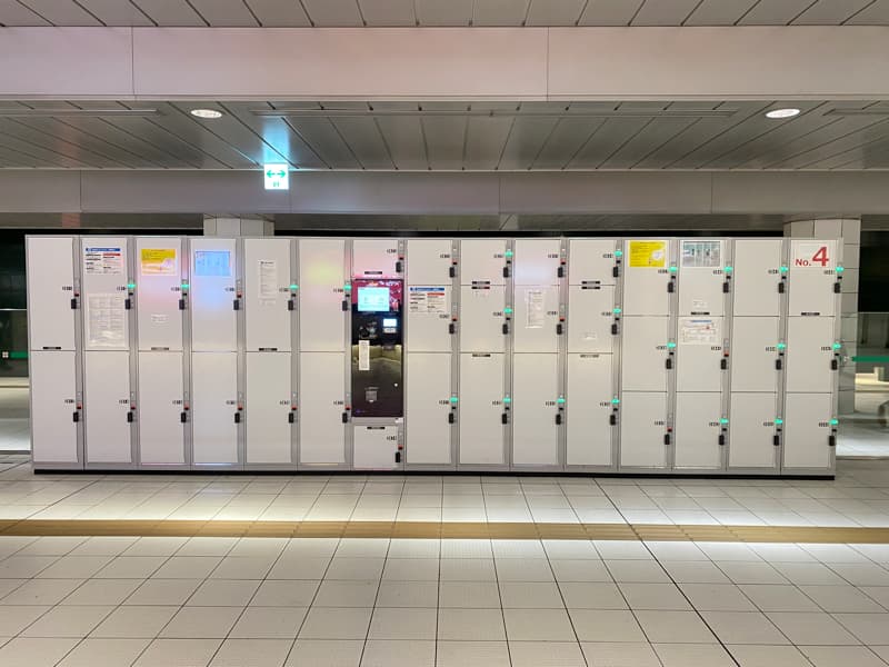 天神南駅のコインロッカー