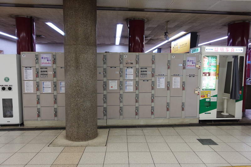 地下2階地下連絡通路のコインロッカー