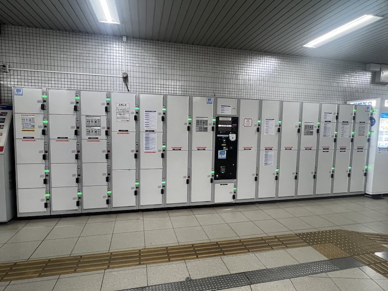 地下1階7番出入口横のコインロッカー