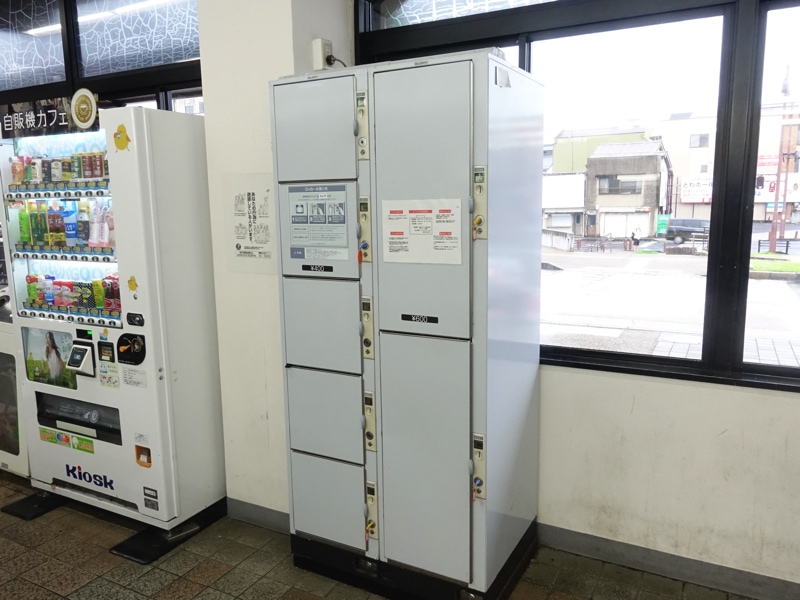 JR恵那駅のコインロッカー