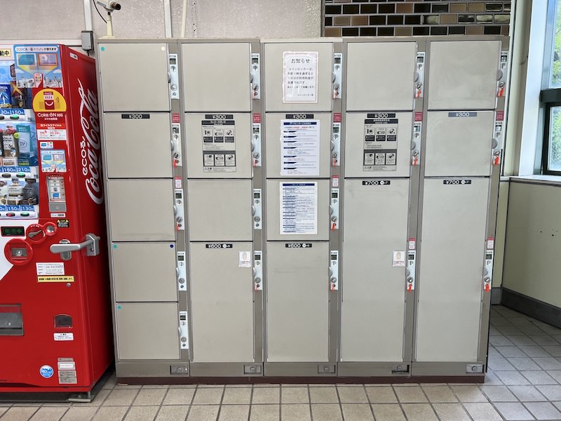 大物駅のコインロッカー