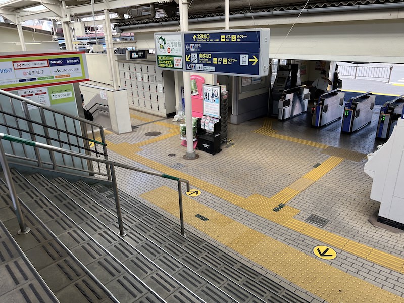 北改札口すぐ横にあるコインロッカー