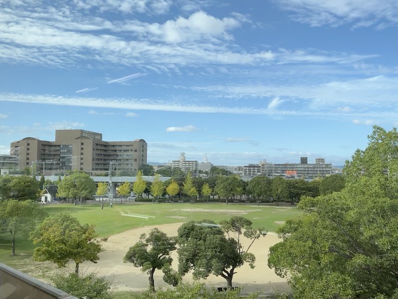 大物駅が最寄りの「小田南公園」と「尼崎だいもつ病院」