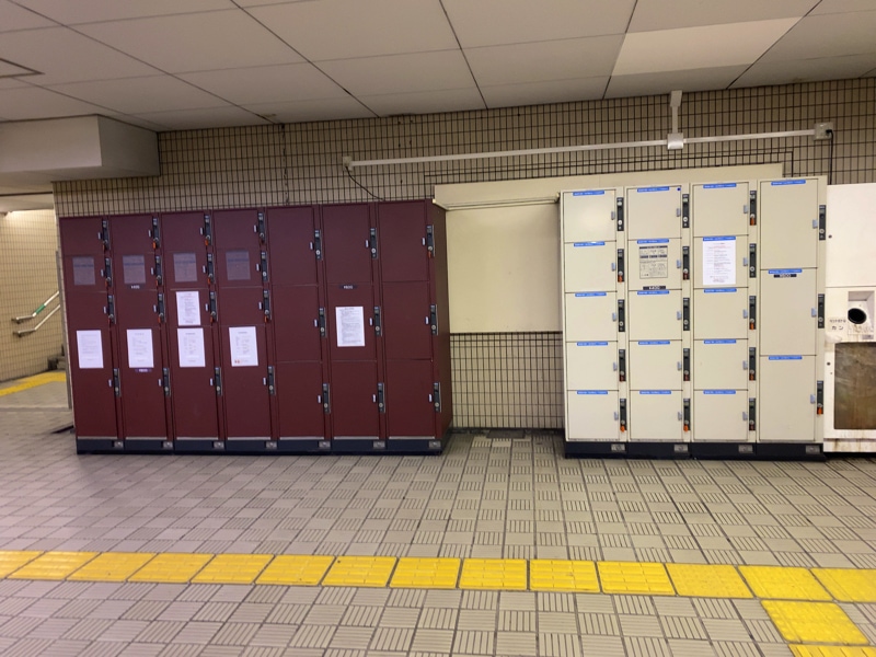 恵美須町駅のコインロッカー