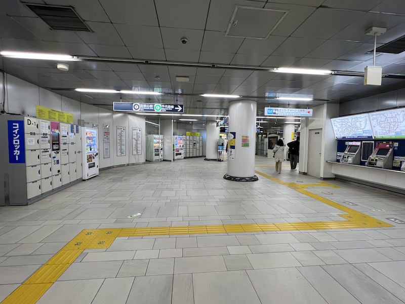 もうひとつのコインロッカーはきっぷうりば前にある
