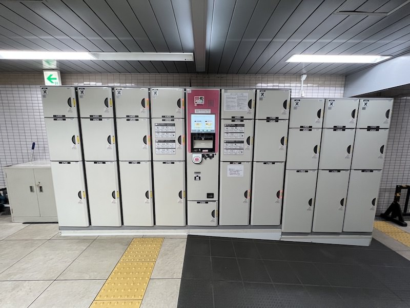 都営地下鉄新橋駅のコインロッカー