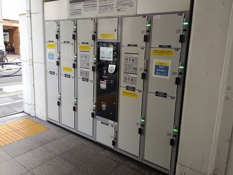 JR両国駅西口改札外のコインロッカーその1