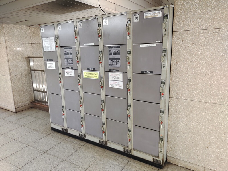 千石駅のコインロッカー