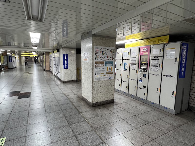 東京メトロ新橋駅のコインロッカー