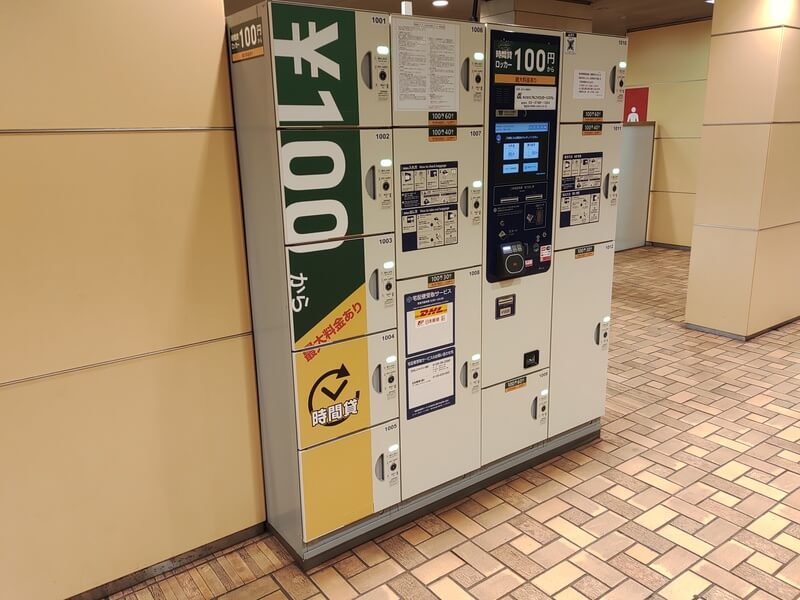 牛込神楽坂駅のコインロッカー