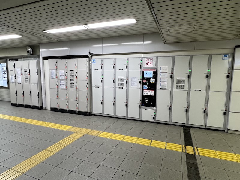 大阪メトロ森ノ宮駅東改札横のコインロッカー