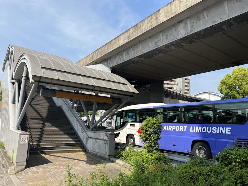 中筋駅バスターミナルには広島空港へのリムジンバスも乗り入れる