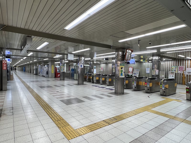 大阪メトロなかもず駅の改札