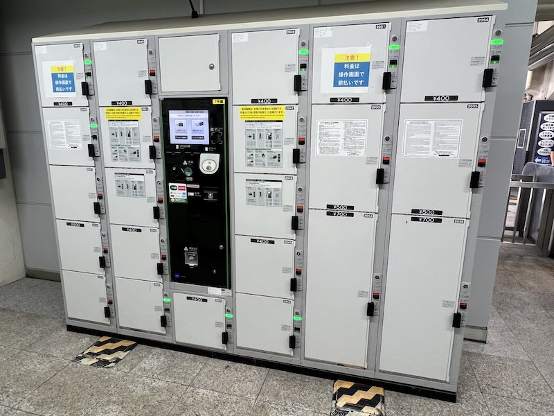 JR浜松町駅北口改札内のコインロッカー