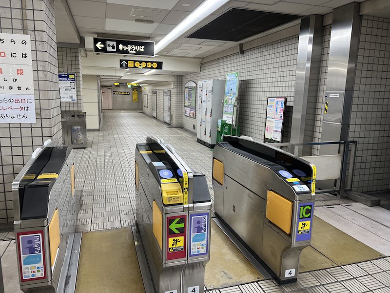 北改札を出てすぐの場所にあるコインロッカー