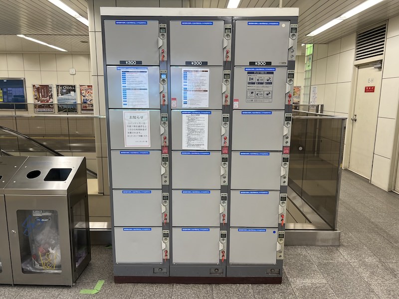 大阪メトロ鴫野駅のコインロッカー