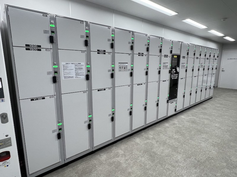 2階Zone Jのコインロッカー(ICカード専用)